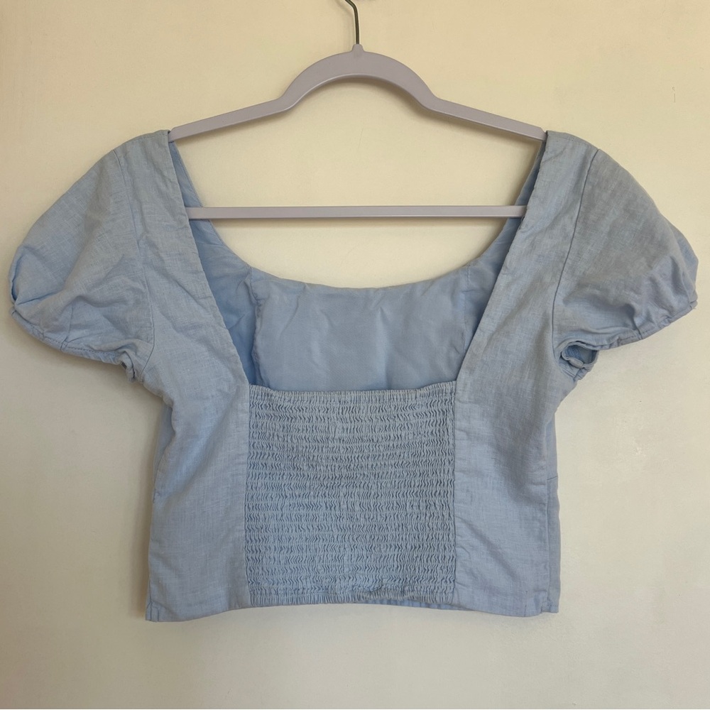 urban outfitters linen bustier top - Picture 2 of 3